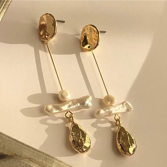 Natural Baroque Pearl Drop Earrings - Modingo Modingo