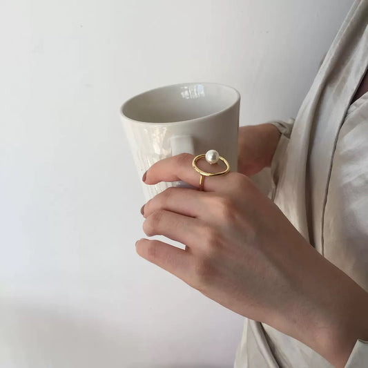 Orbit Pearl Ring