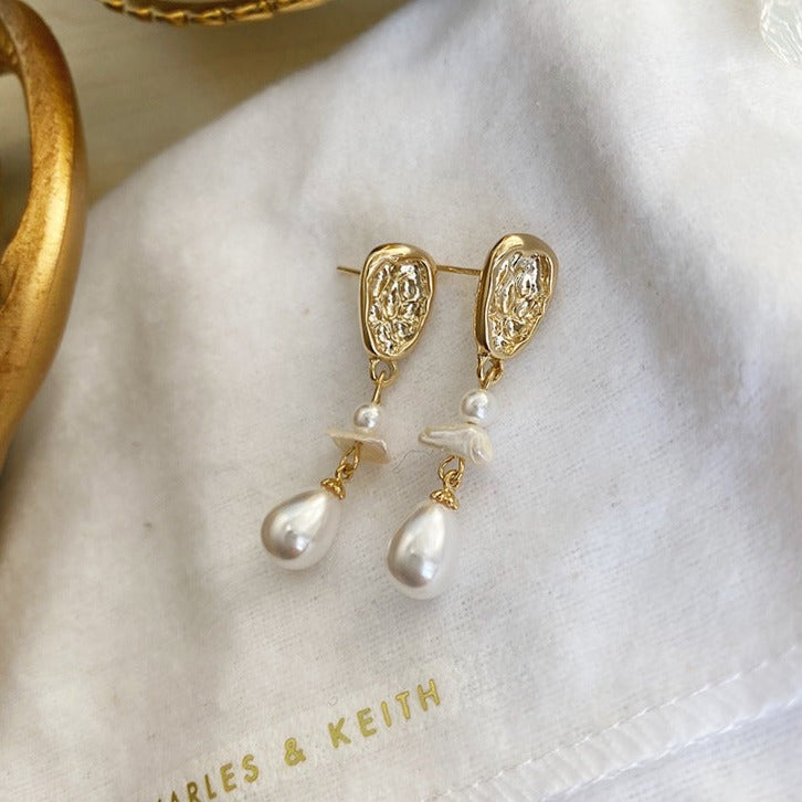 Ivy French Style Baroque Drop Earrings - Modingo Modingo