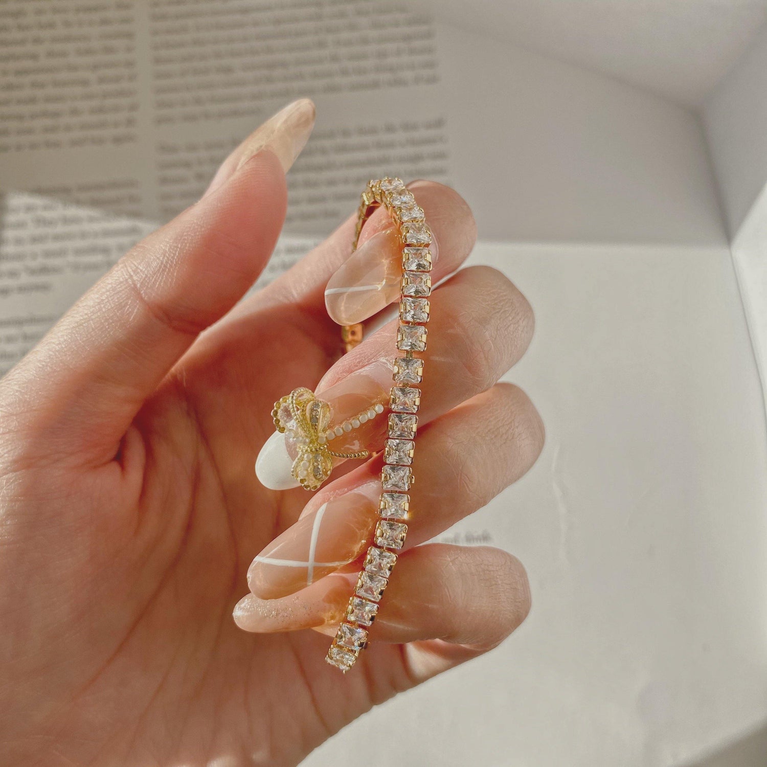 Paved zircon bracelet - Modingo Modingo