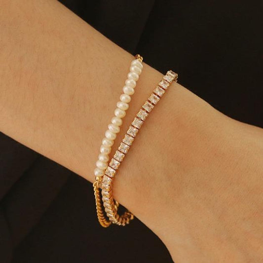 Paved zircon bracelet - Modingo Modingo