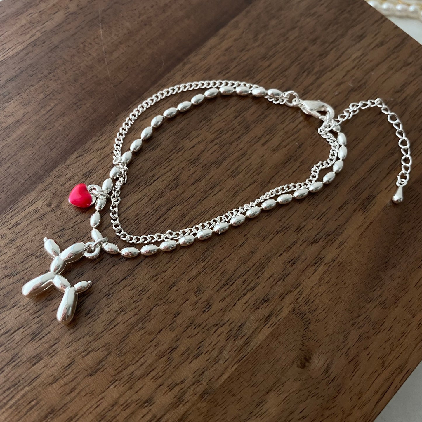 Silver Ballon Dog Jewelry Set - Modingo Modingo