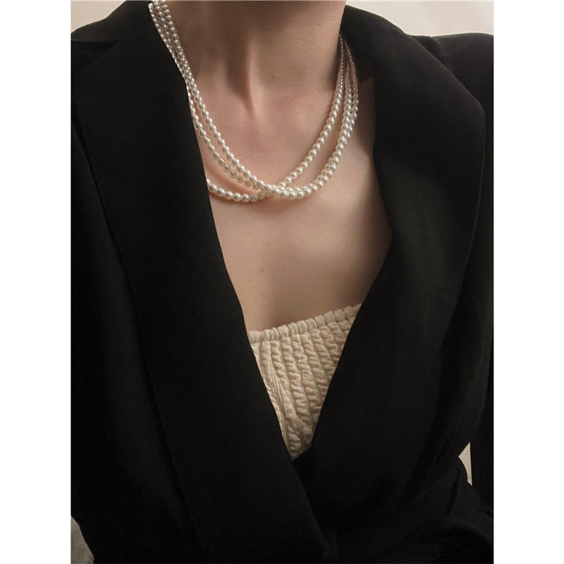 Multiple Layers Pearl Necklace - Modingo Modingo