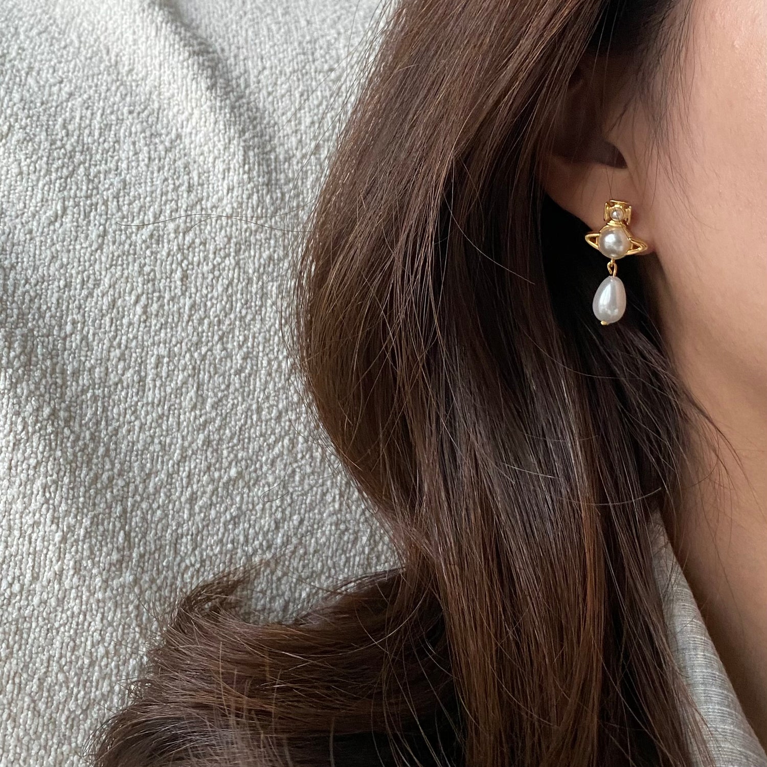 Planet Style Pearl Earring - Modingo Modingo