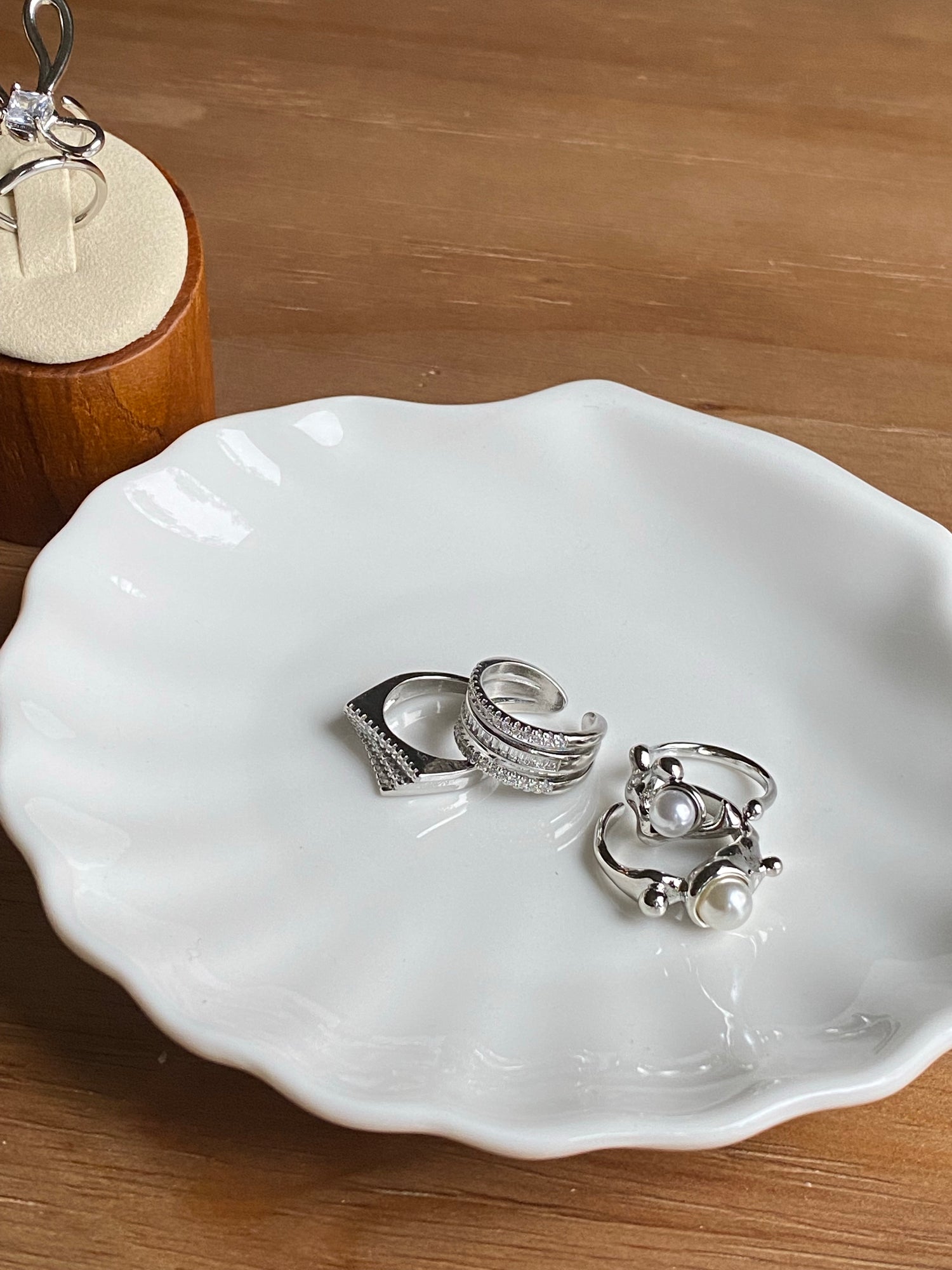 Layer Zircon Silver Ring - Modingo Modingo