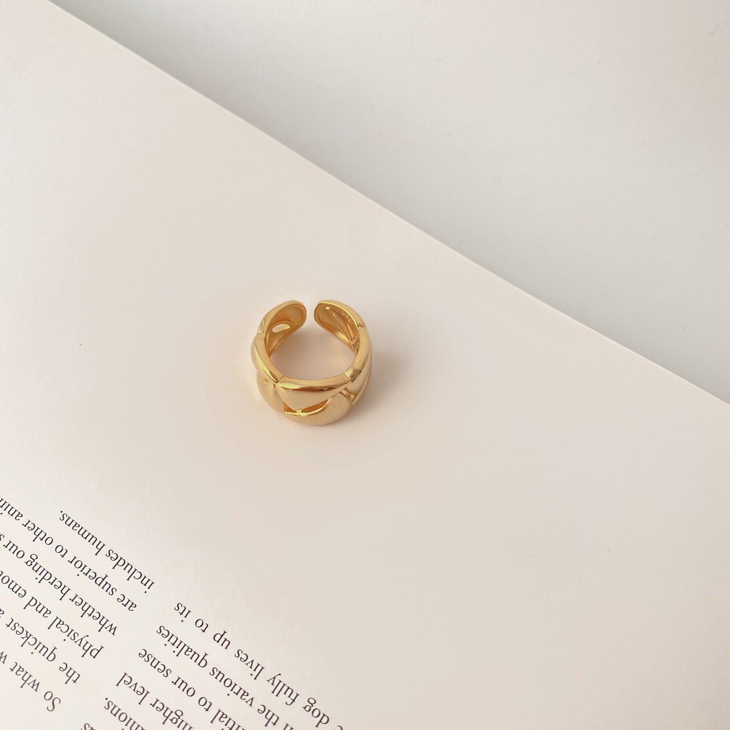 Chain Link Open Ring - Modingo Modingo