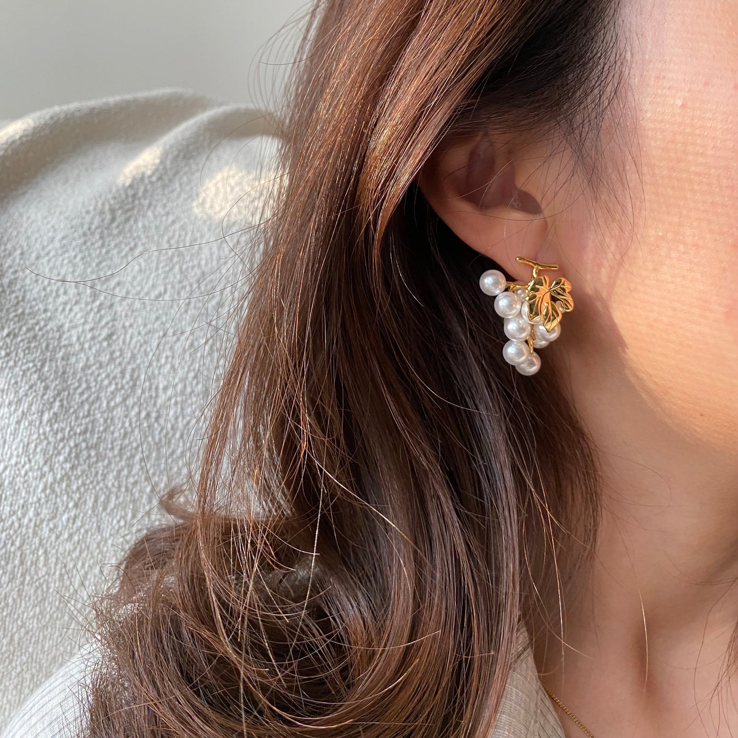 Grapefruit Pearl Earrings - Modingo Modingo