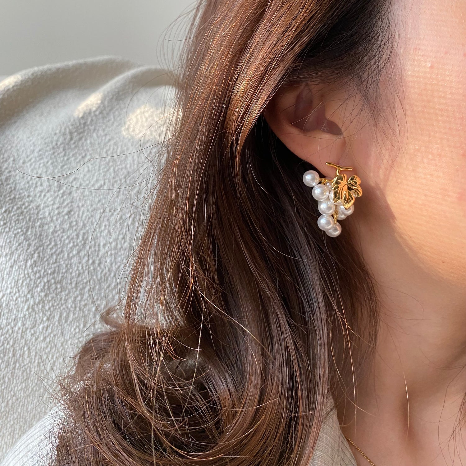 Grapefruit Pearl Earrings - Modingo Modingo