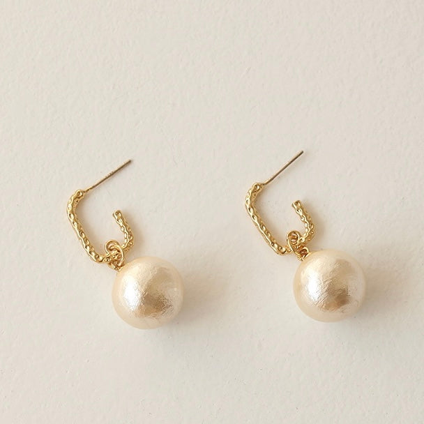 Cotton Pearl Drop Earring - Modingo Modingo