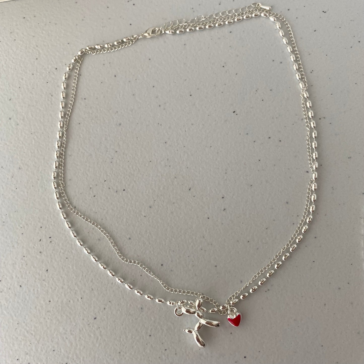 Silver Ballon Dog Jewelry Set - Modingo Modingo