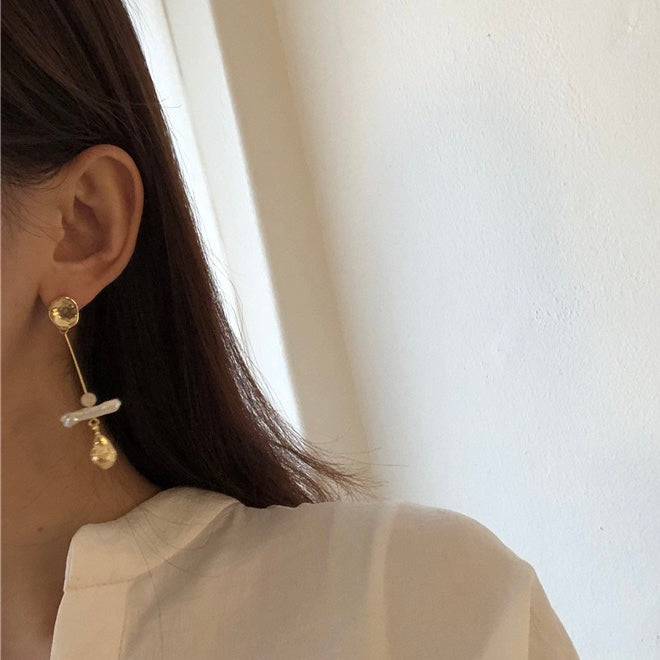 Natural Baroque Pearl Drop Earrings - Modingo Modingo