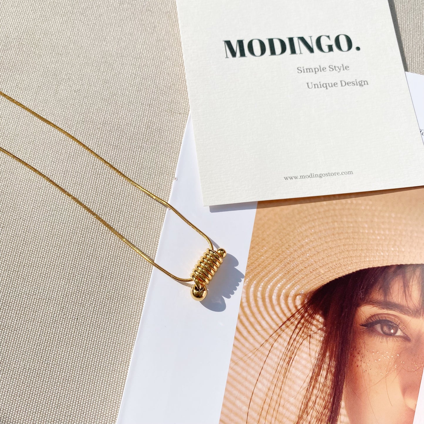 Spiral Pendant Necklace - Modingo Modingo