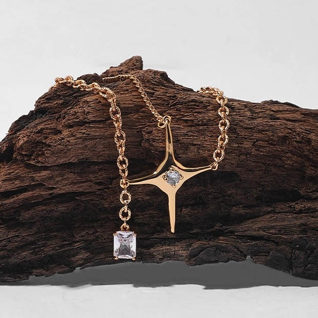 Starburst Zircon Necklace - Modingo Modingo
