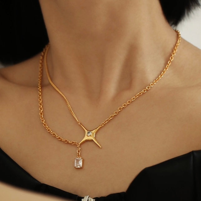Starburst Zircon Necklace - Modingo Modingo