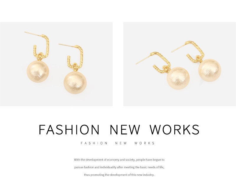 Cotton Pearl Drop Earring - Modingo Modingo