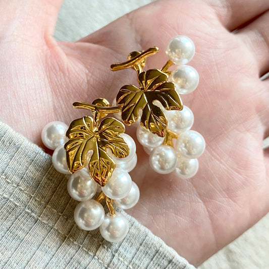 Grapefruit Pearl Earrings - Modingo Modingo