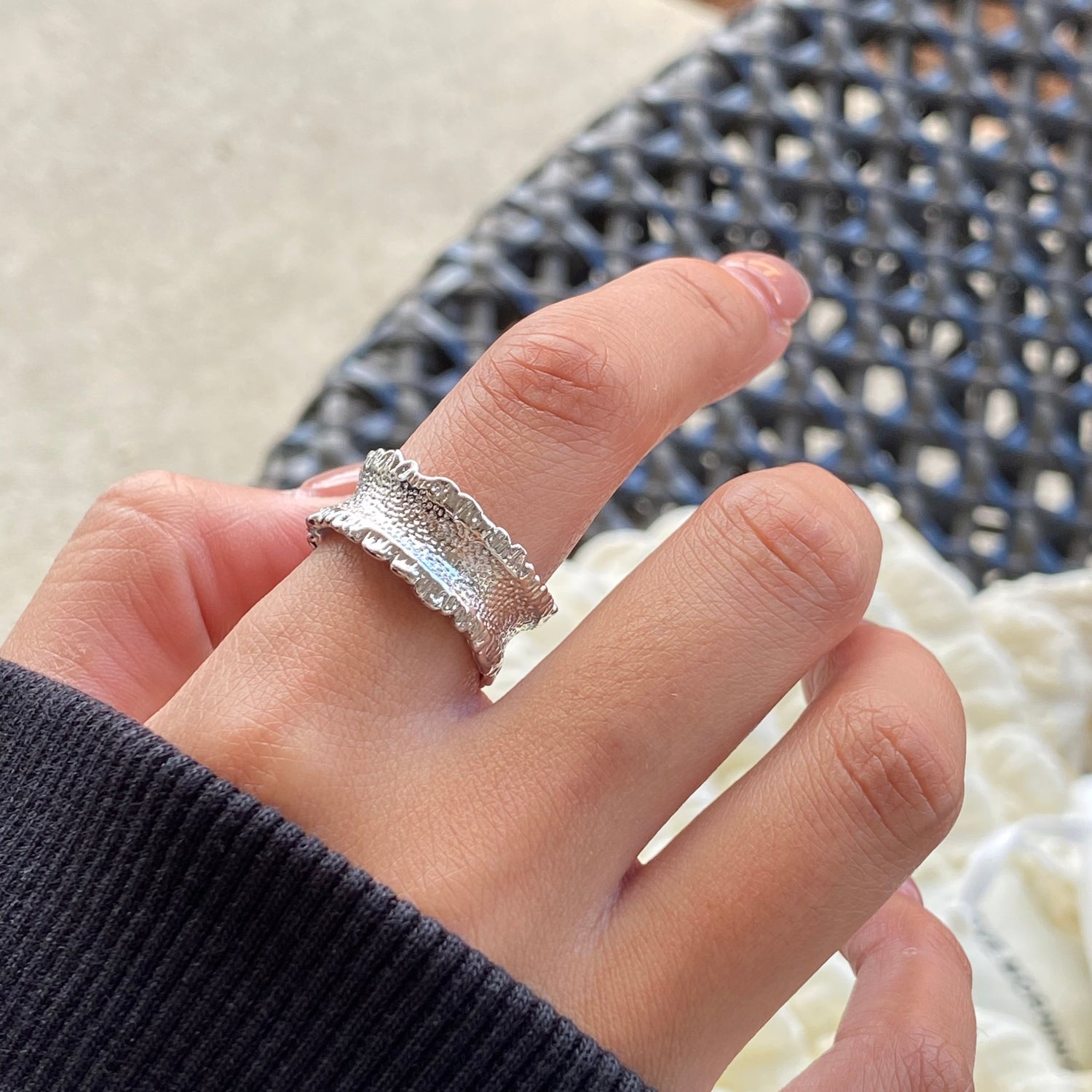 Lava Silver Open Ring - Modingo Modingo