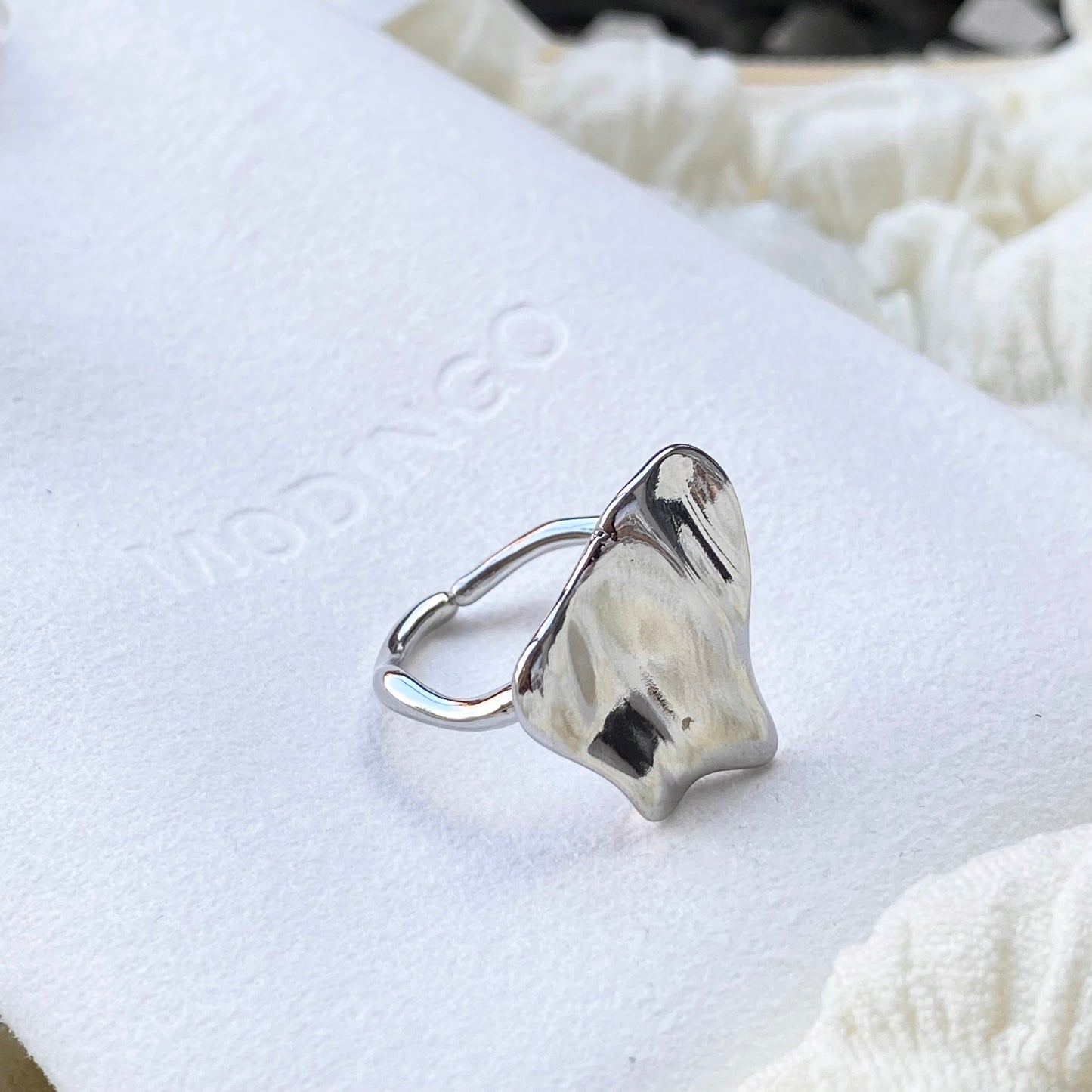 Irregular Silver Open Ring - Modingo Modingo