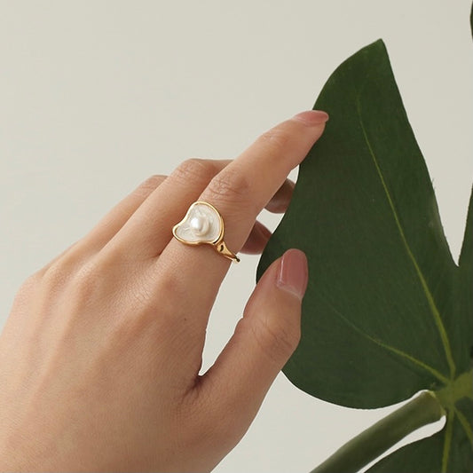 Natural Pearl Oil Drop Ring - Modingo Modingo