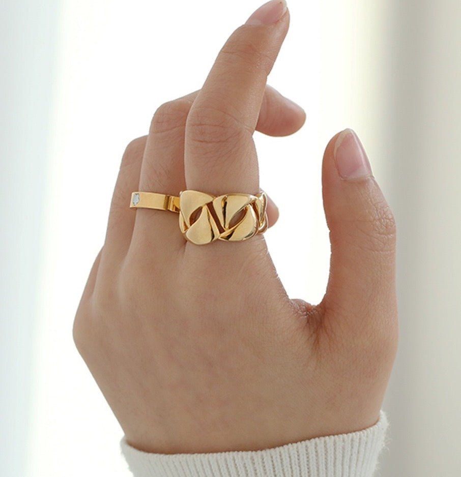 Chain Link Open Ring - Modingo Modingo