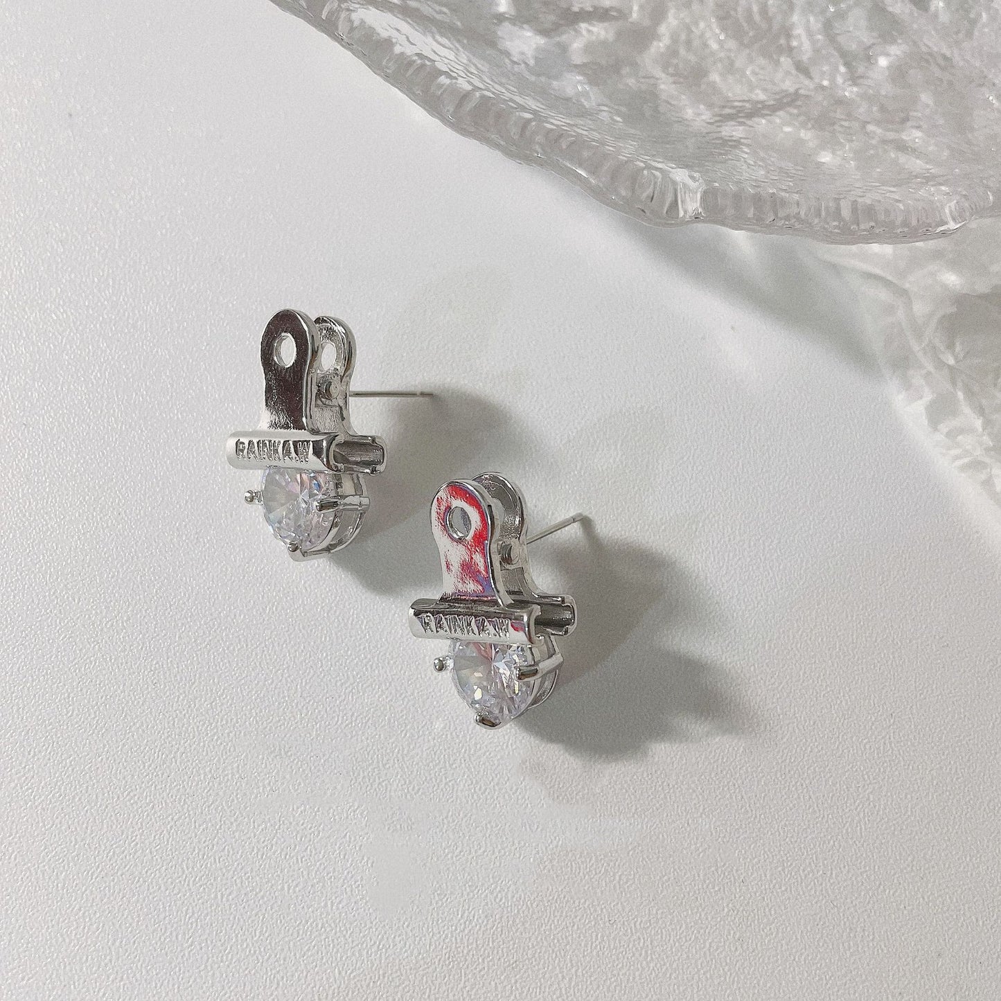 Clip Shape Zircon Earrings - Modingo Modingo