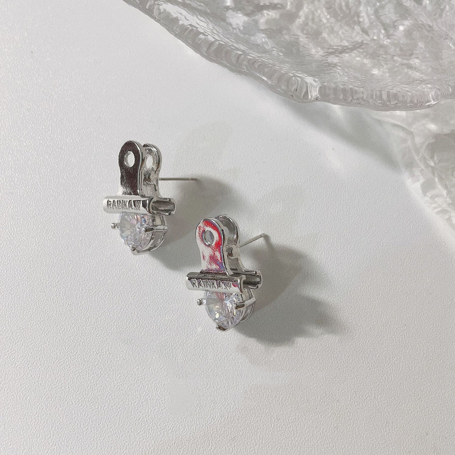 Clip Shape Zircon Earrings - Modingo Modingo