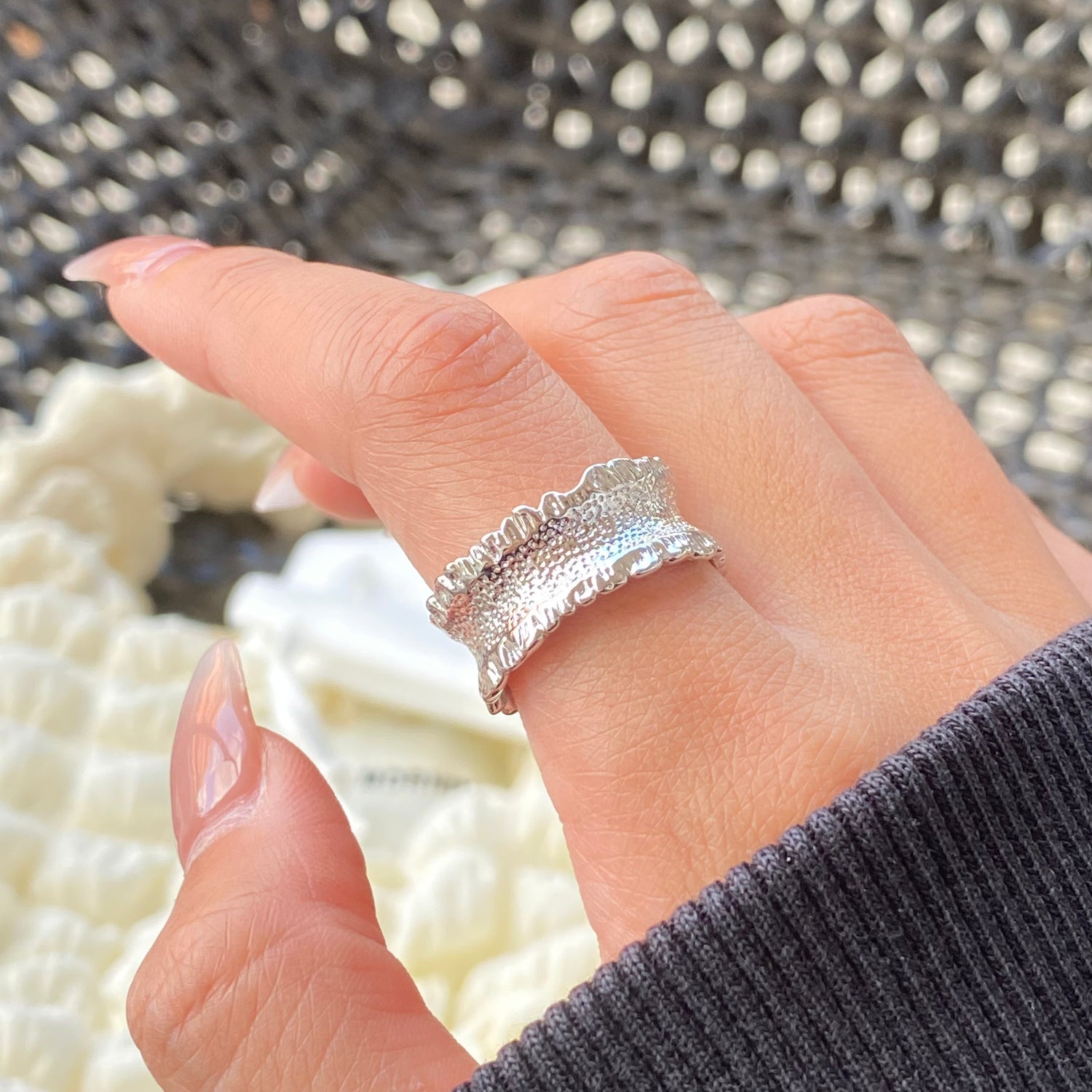 Lava Silver Open Ring - Modingo Modingo