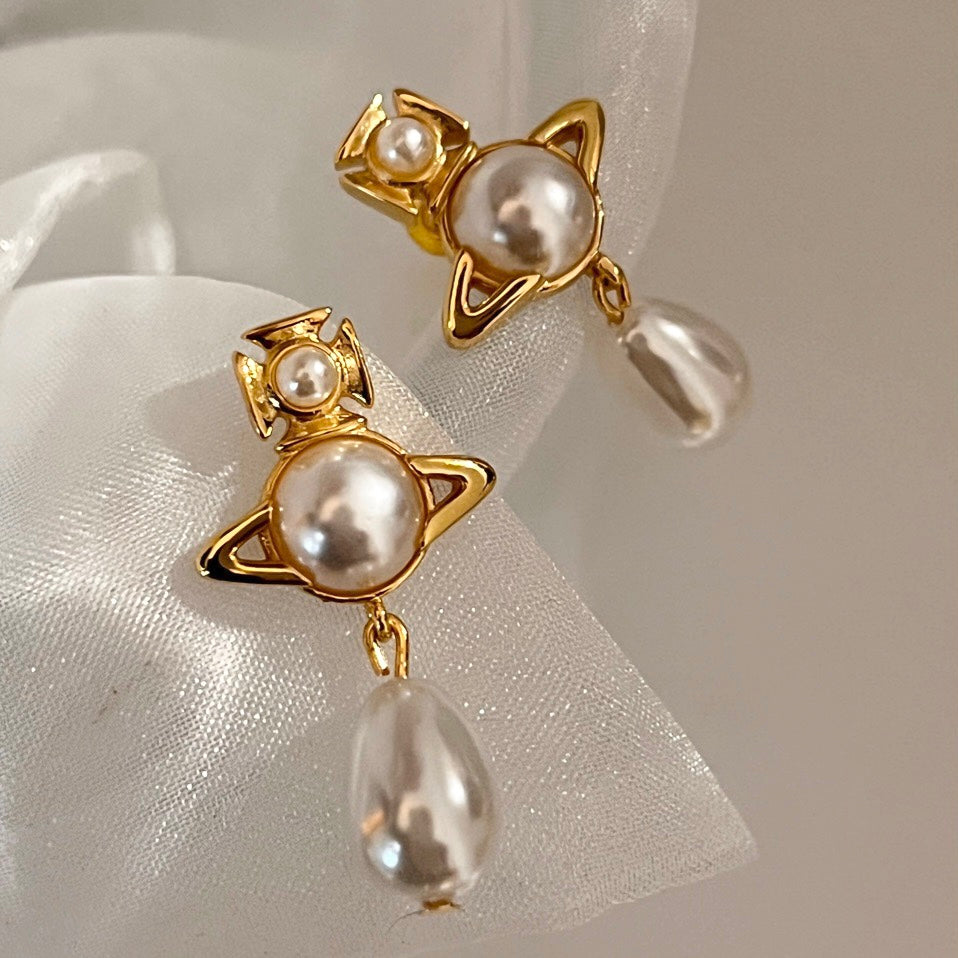 Planet Style Pearl Earring - Modingo Modingo