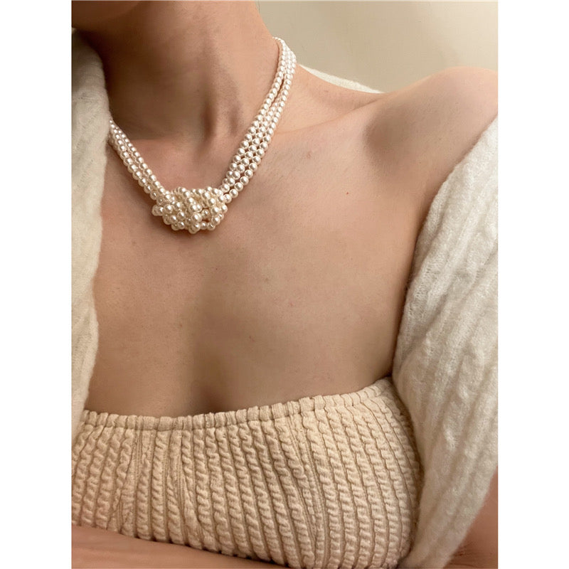 Multiple Layers Pearl Necklace - Modingo Modingo