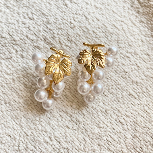 Grapefruit Pearl Earrings - Modingo Modingo