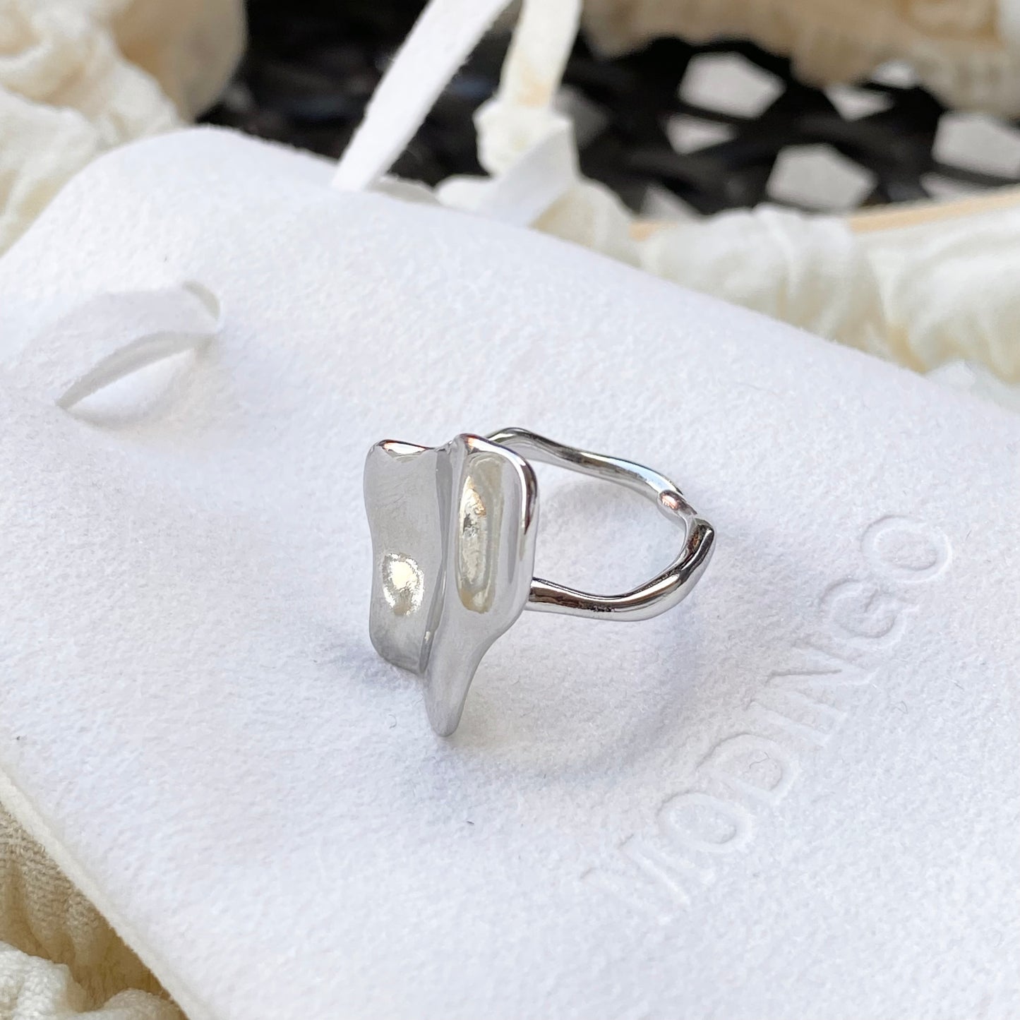 Irregular Silver Open Ring - Modingo Modingo