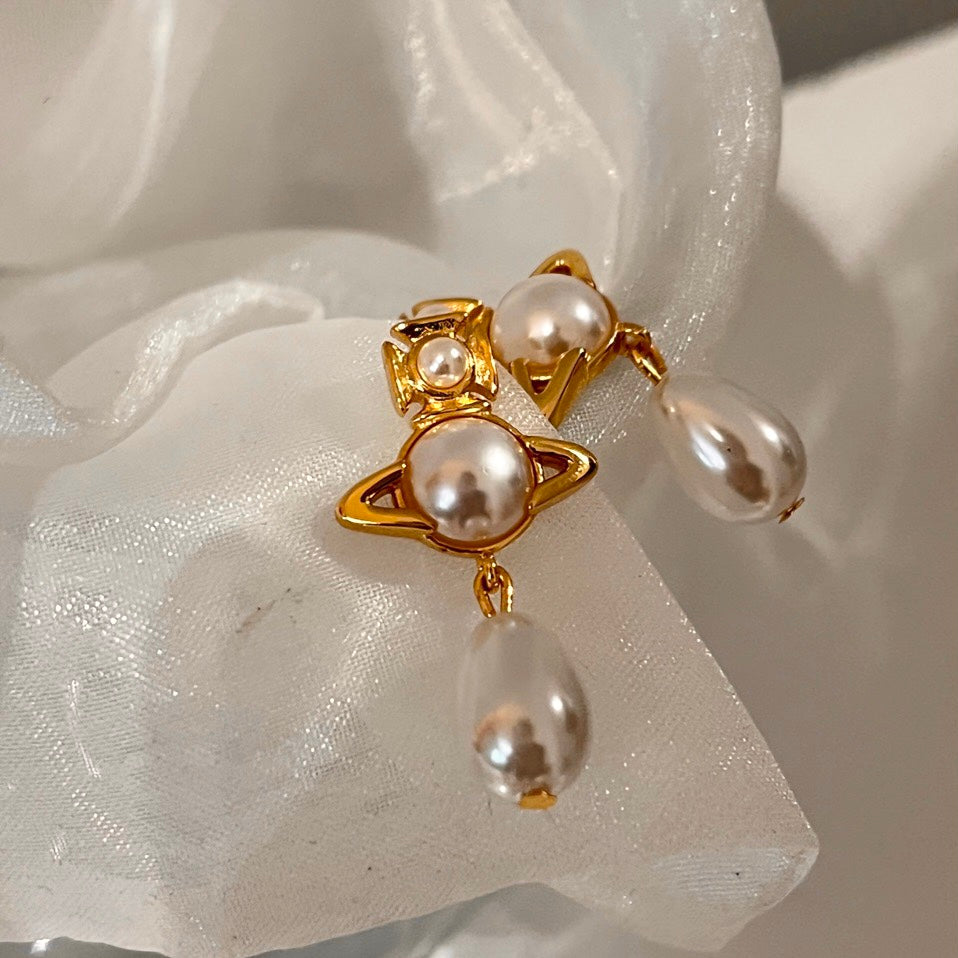 Planet Style Pearl Earring - Modingo Modingo