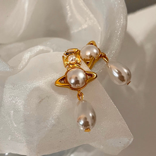 Planet Style Pearl Earring - Modingo Modingo