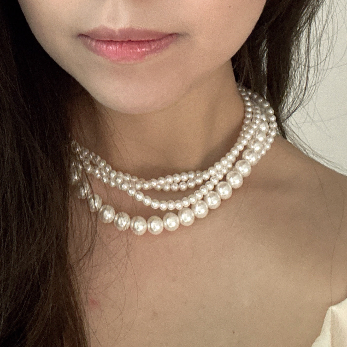 Multiple Layers Pearl Necklace