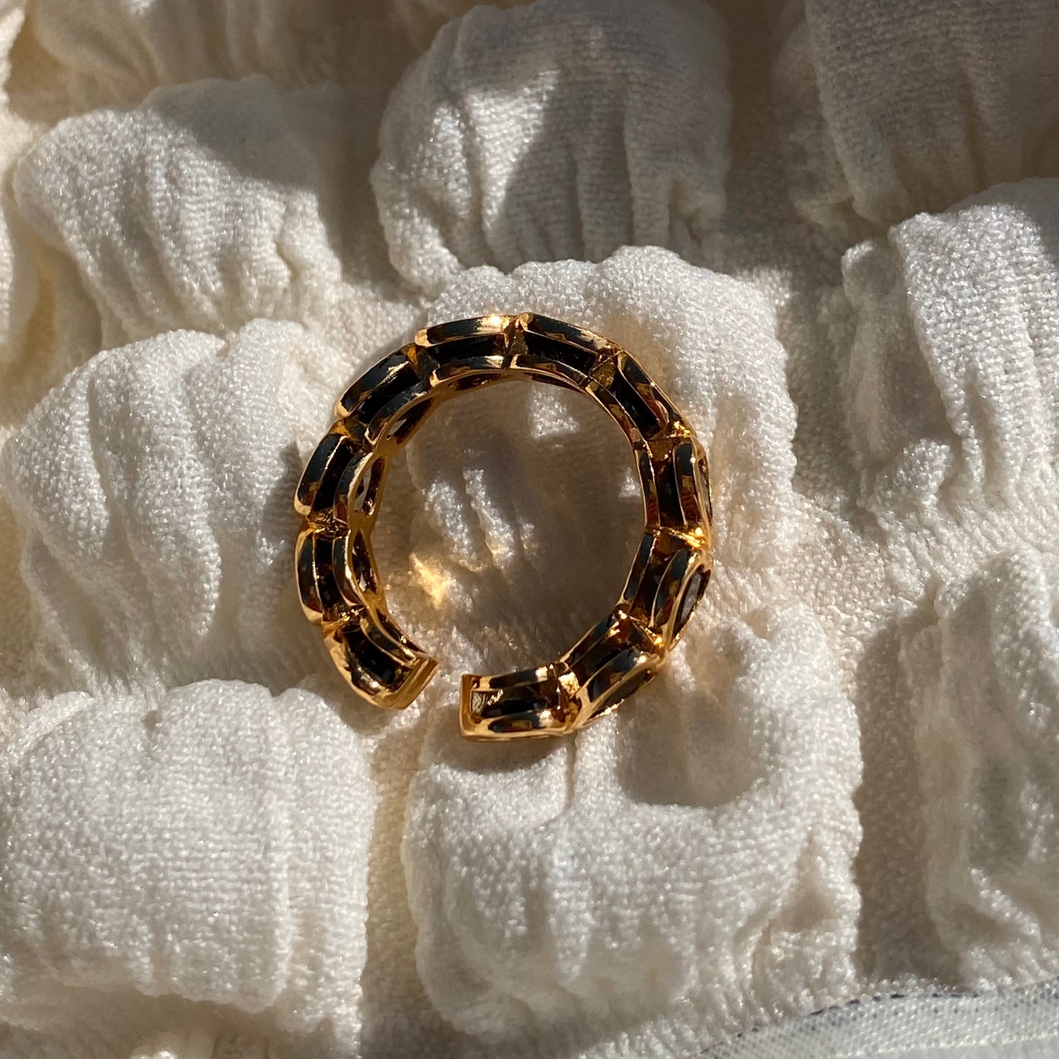 Black Heart Open Ring - Modingo Modingo