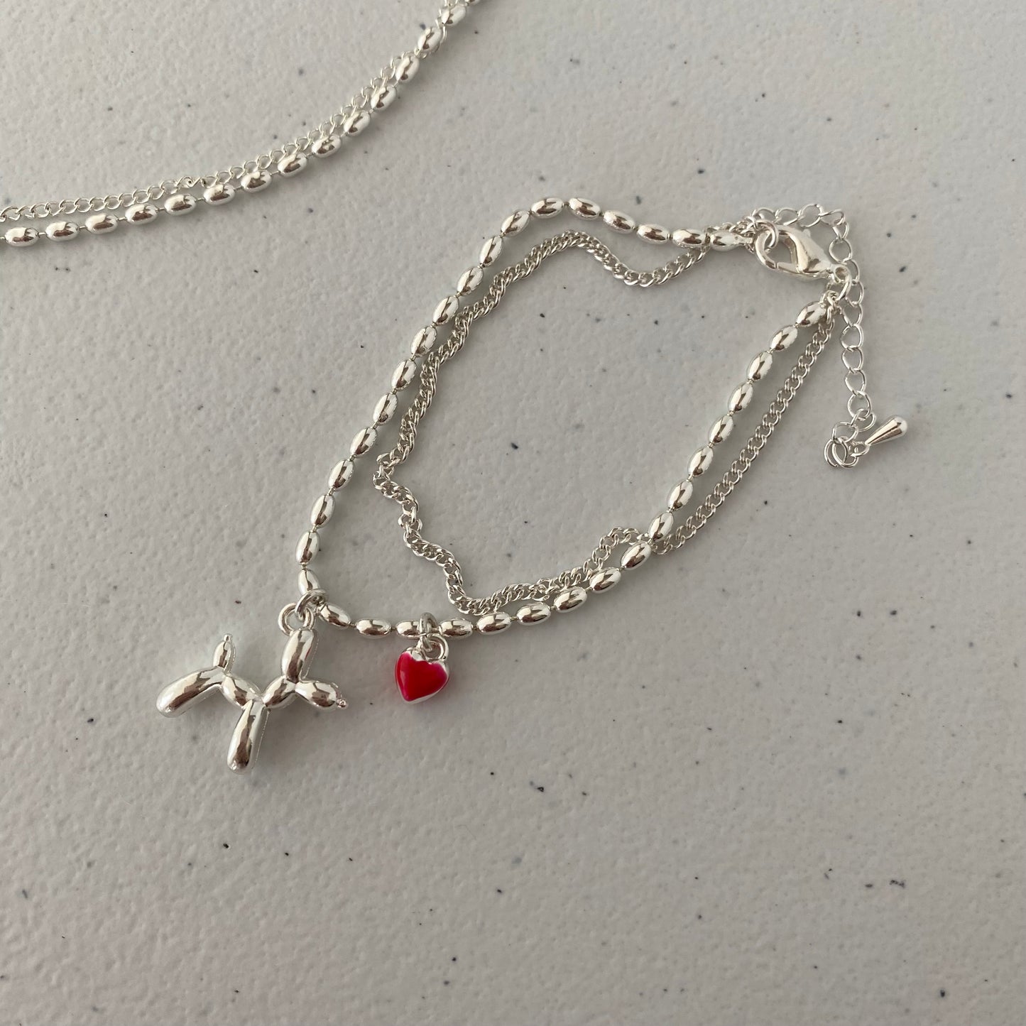 Silver Ballon Dog Jewelry Set - Modingo Modingo