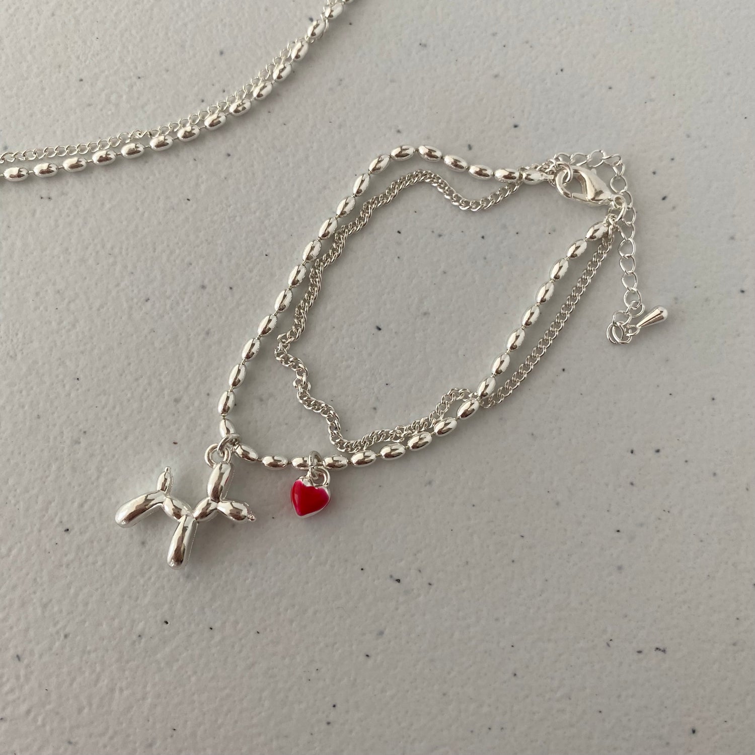 Silver Ballon Dog Jewelry Set - Modingo Modingo