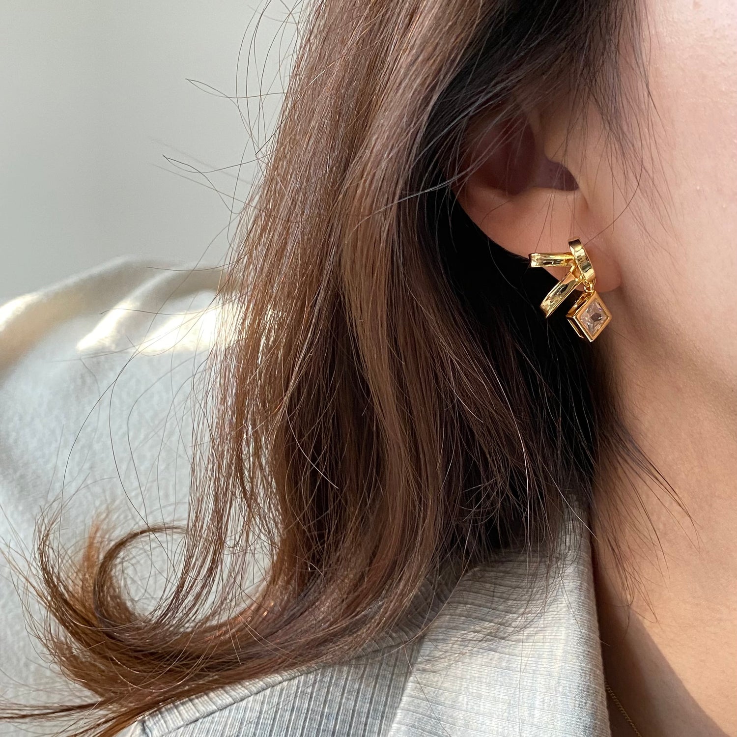 Bow Style Zircon Earring - Modingo Modingo