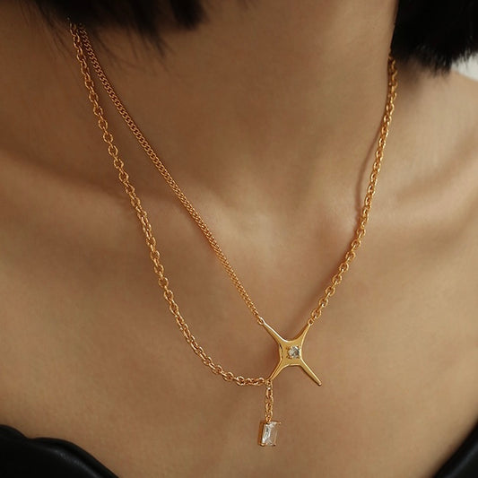 Starburst Zircon Necklace - Modingo Modingo
